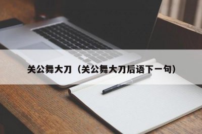 ​关公舞大刀（关公舞大刀后语下一句）