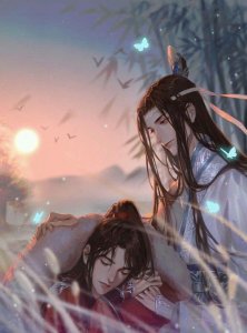 ​魔道祖师二次元古风壁纸，谁沐明月无暇？清风陪嫁，一点眉目朱砂